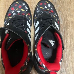 Adidas Kids' Black Sneakers with White and Red Details